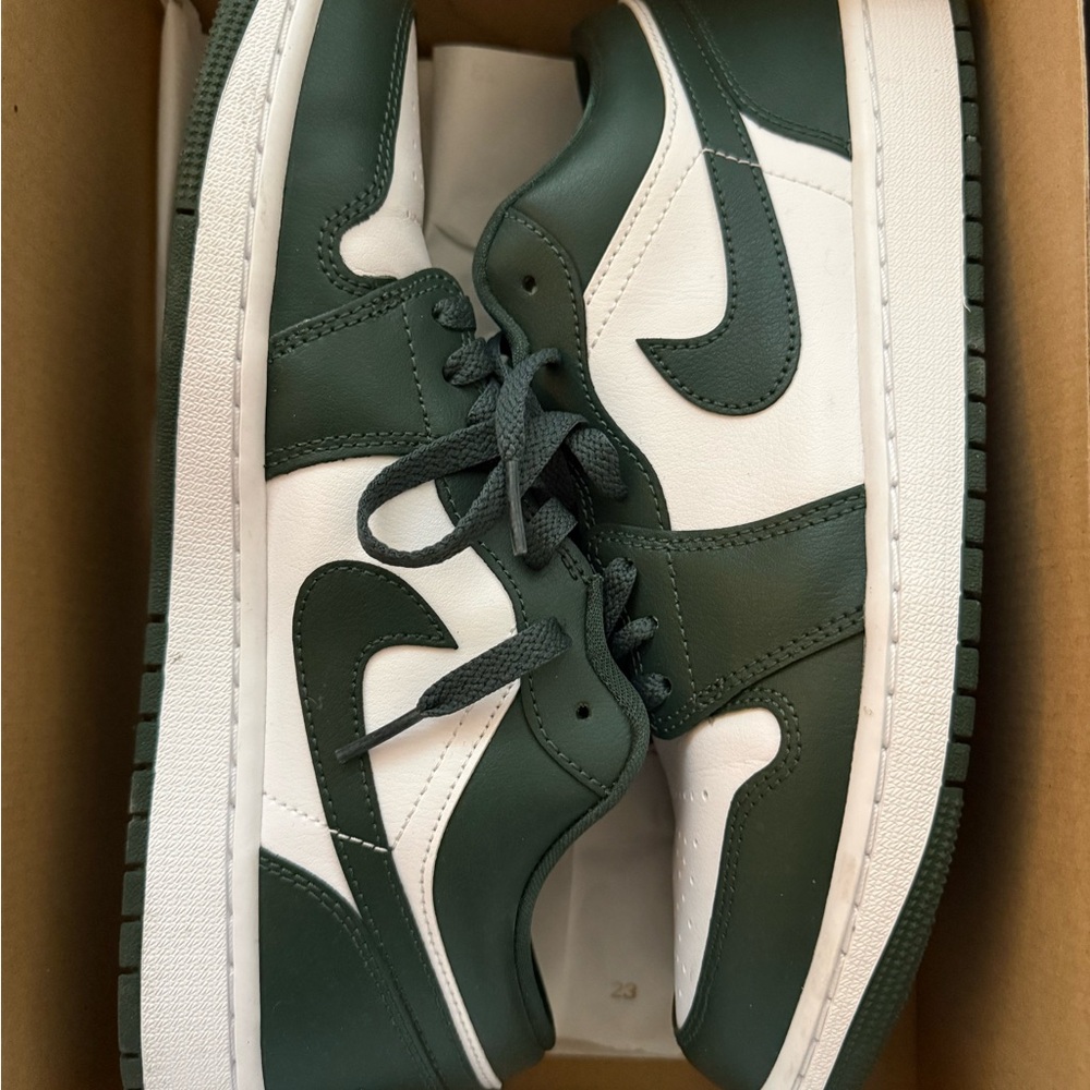 Jordan Women's Sneakers in Forest Green and White